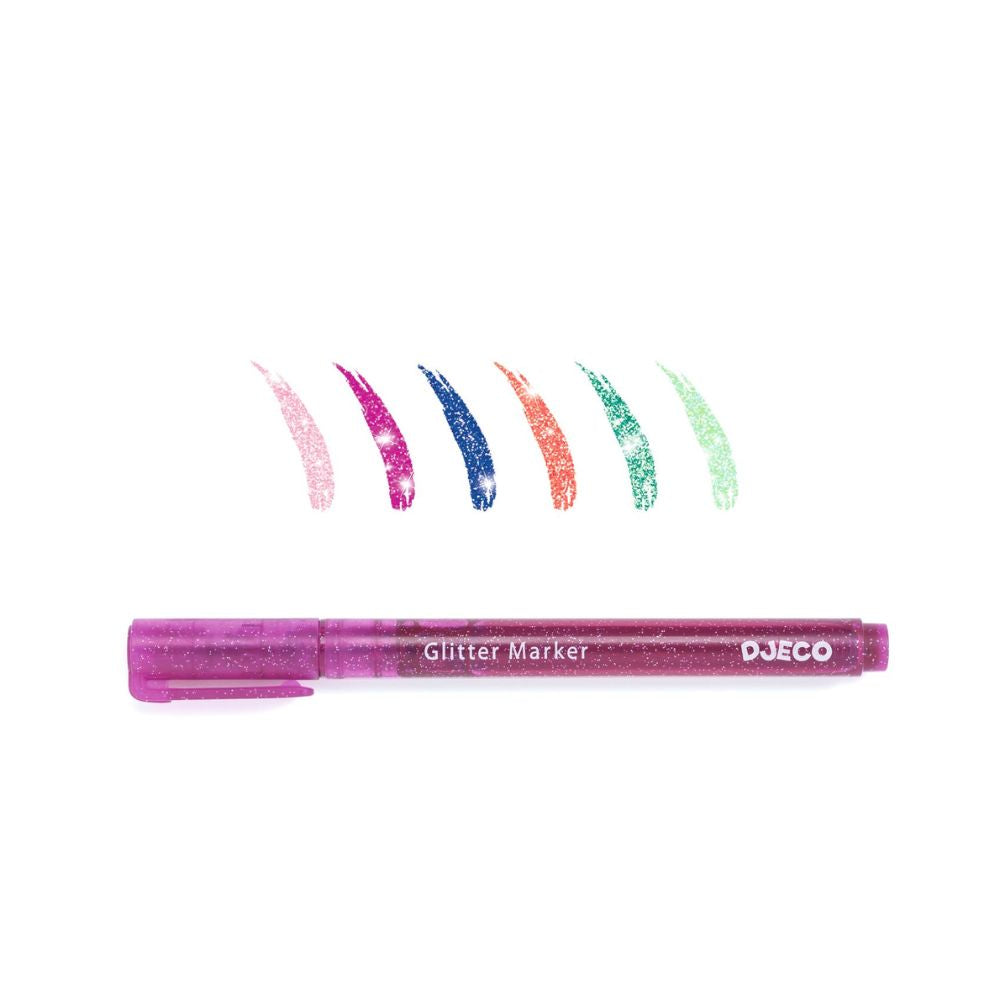 Djeco Glitter Marker Pens Sweet DJ08877