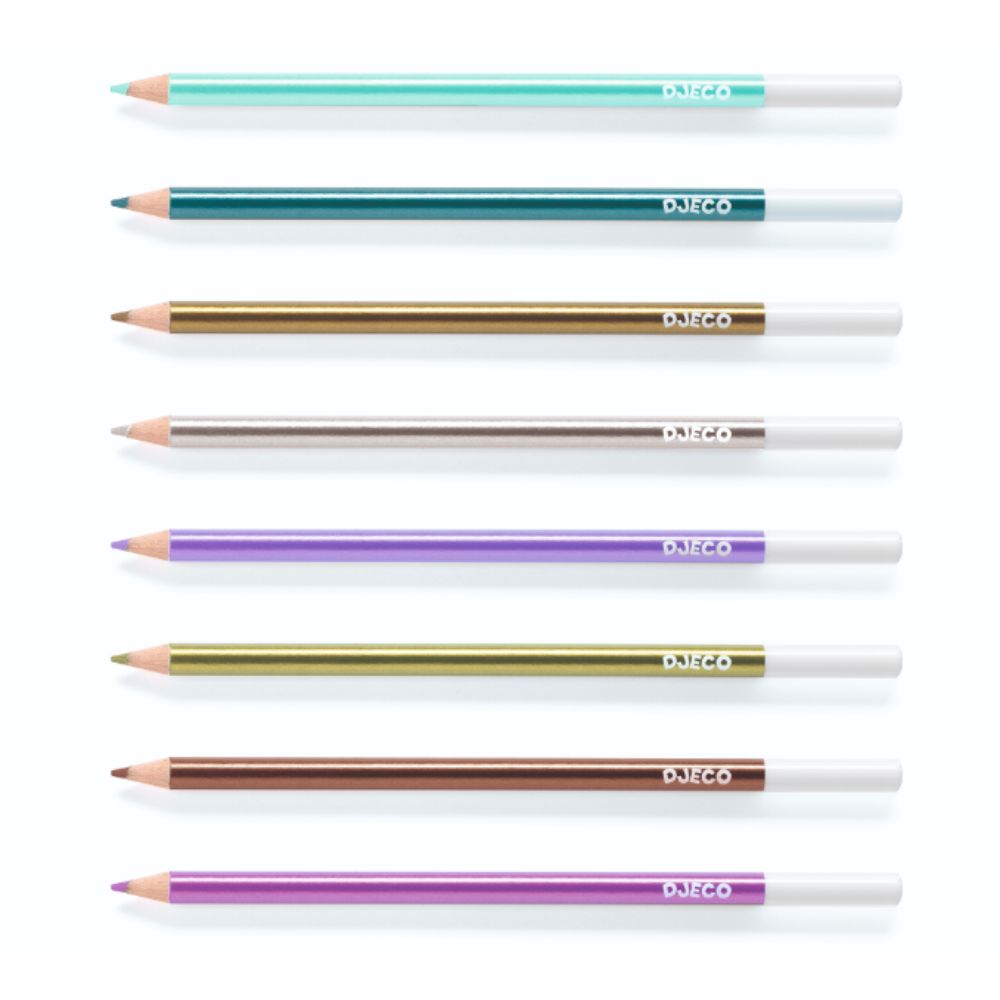 Djeco 8 metallic pencils