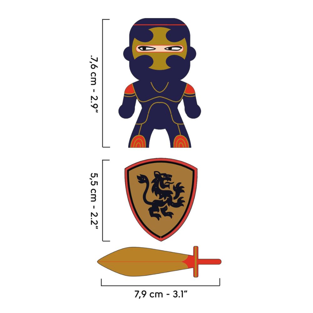 Djeco Arty Toys - Dark Blue Knight DJ06746