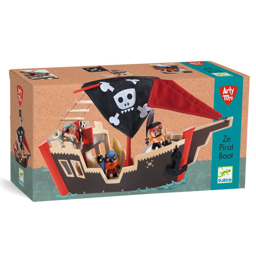 Djeco Arty Toys Ze Pirat Boat