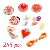 Djeco Threading Beads - Hearts