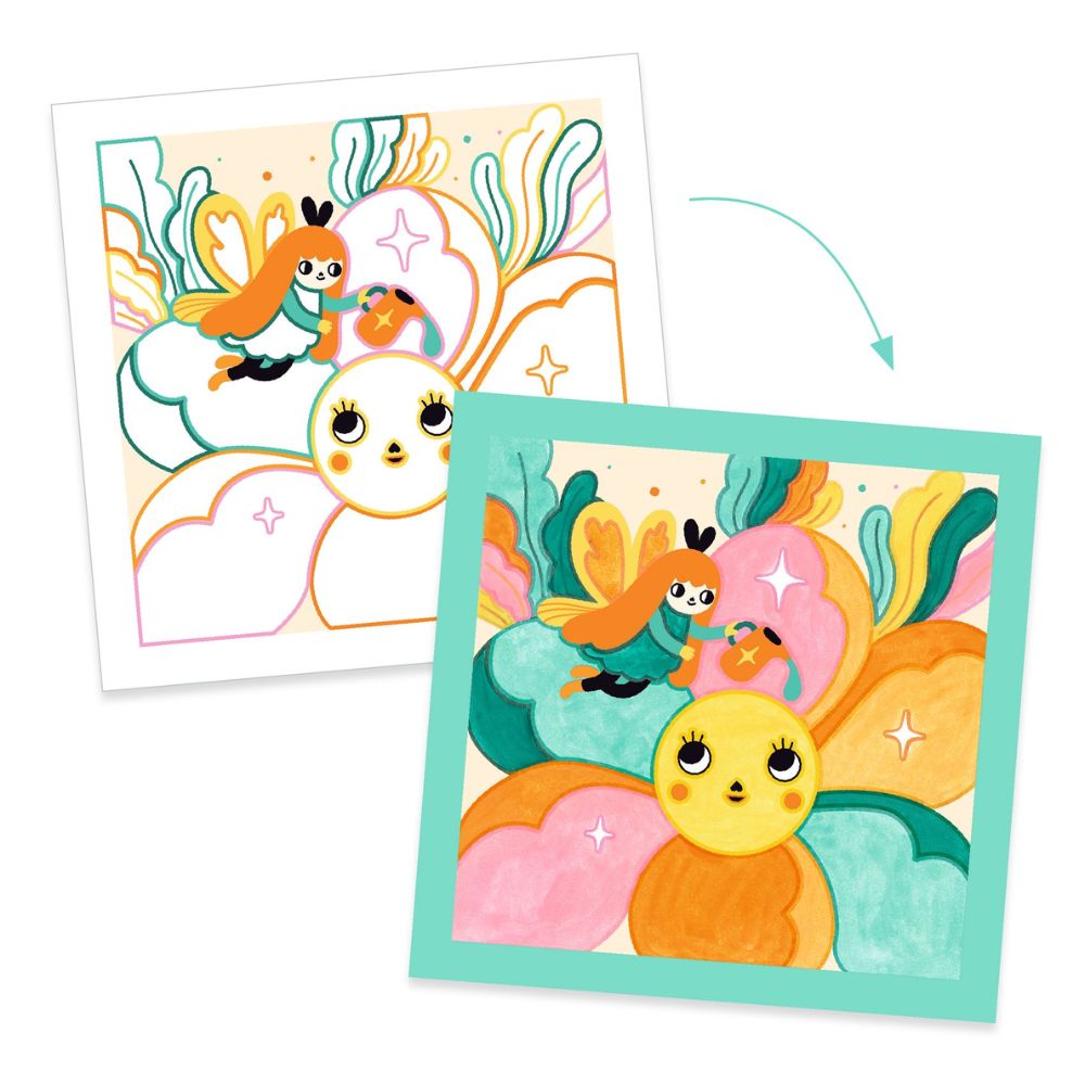 Djeco Cards To Paint - Magical Garden DJ09996