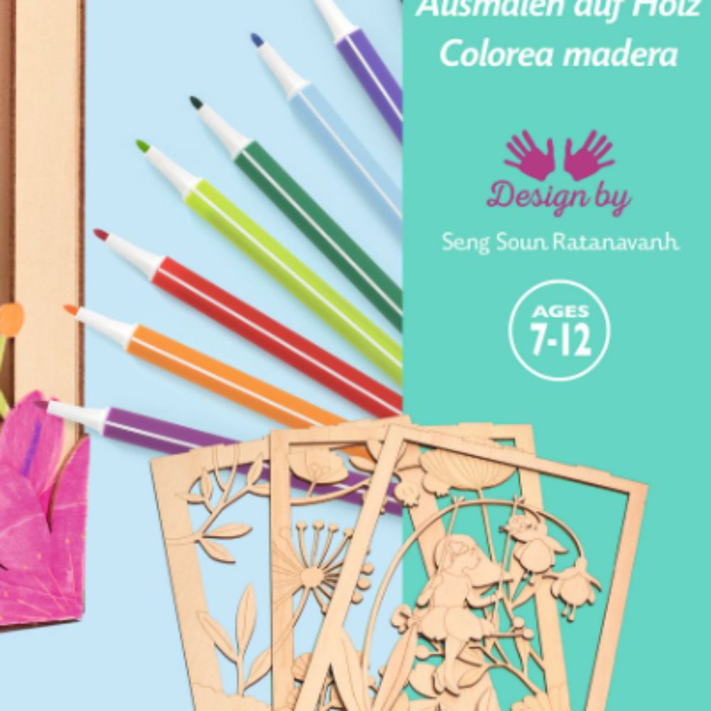Djeco Colouring On Wood 
