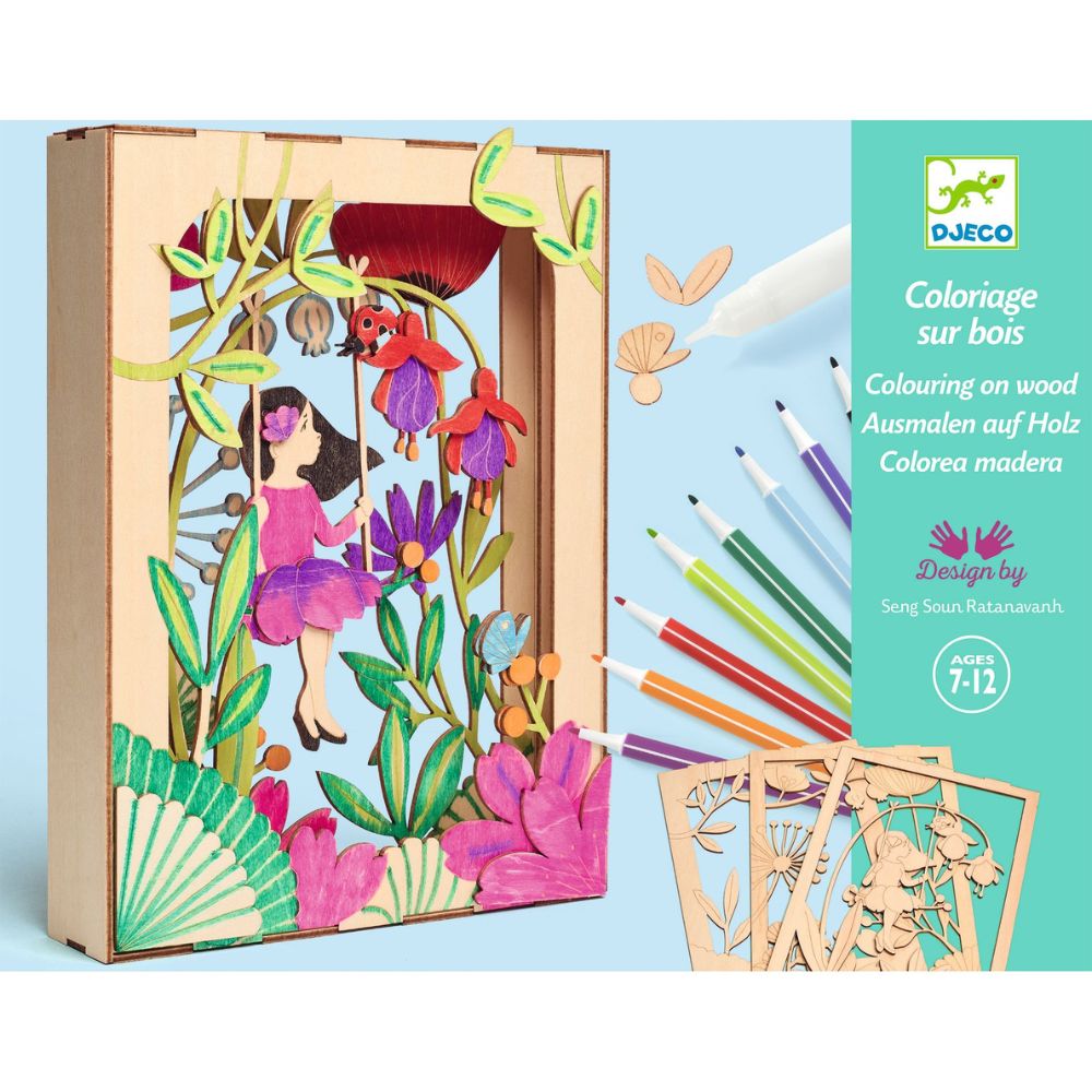 Djeco Colouring On Wood - Alizee DJ08729
