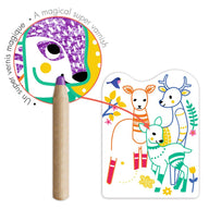 Djeco Magic Colouring Reveal Pictures, Forest Families