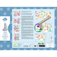 Djeco Magic Colouring Reveal Pictures, Forest Families