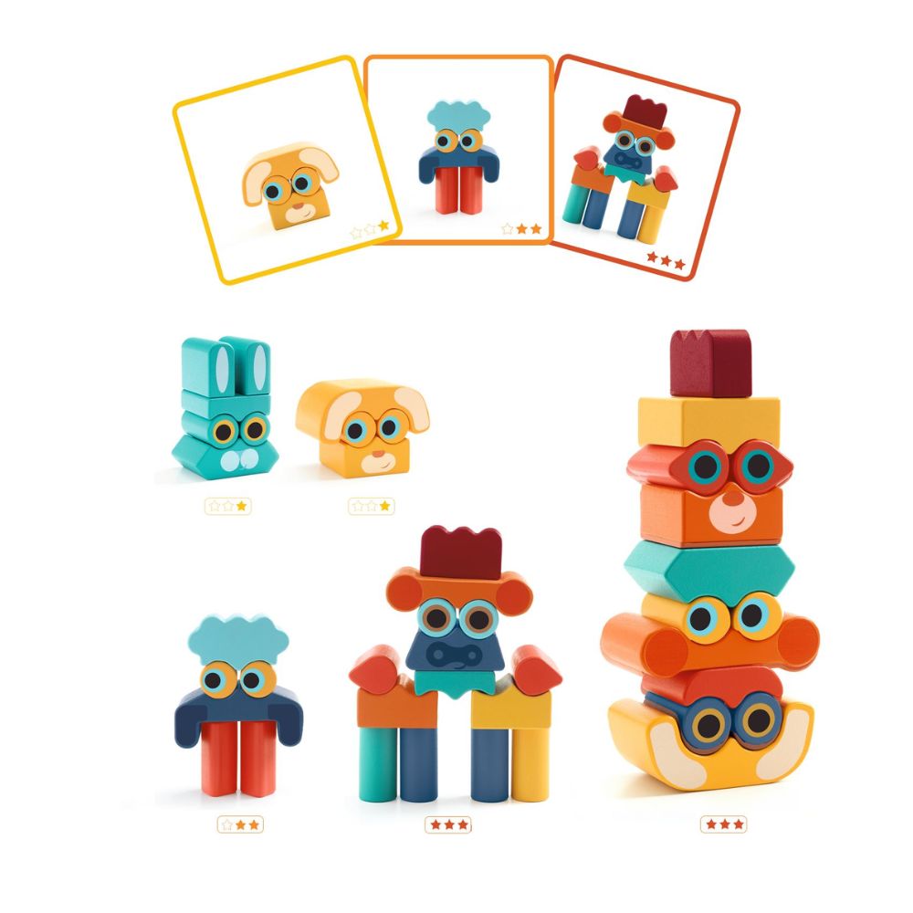 Djeco Construction Gallery - Ze Faces DJ06439