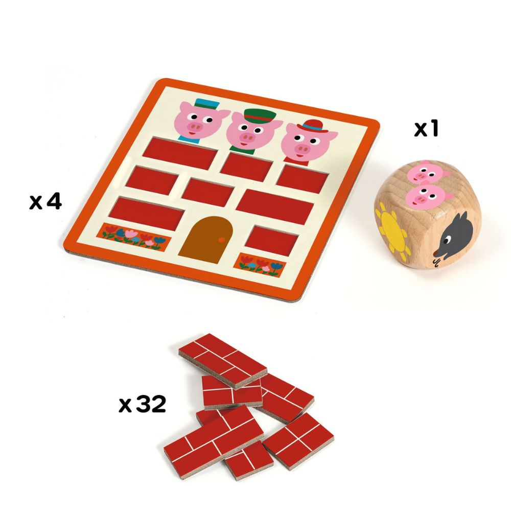Djeco Dice Games - Tic Toc Bricks DJ00839