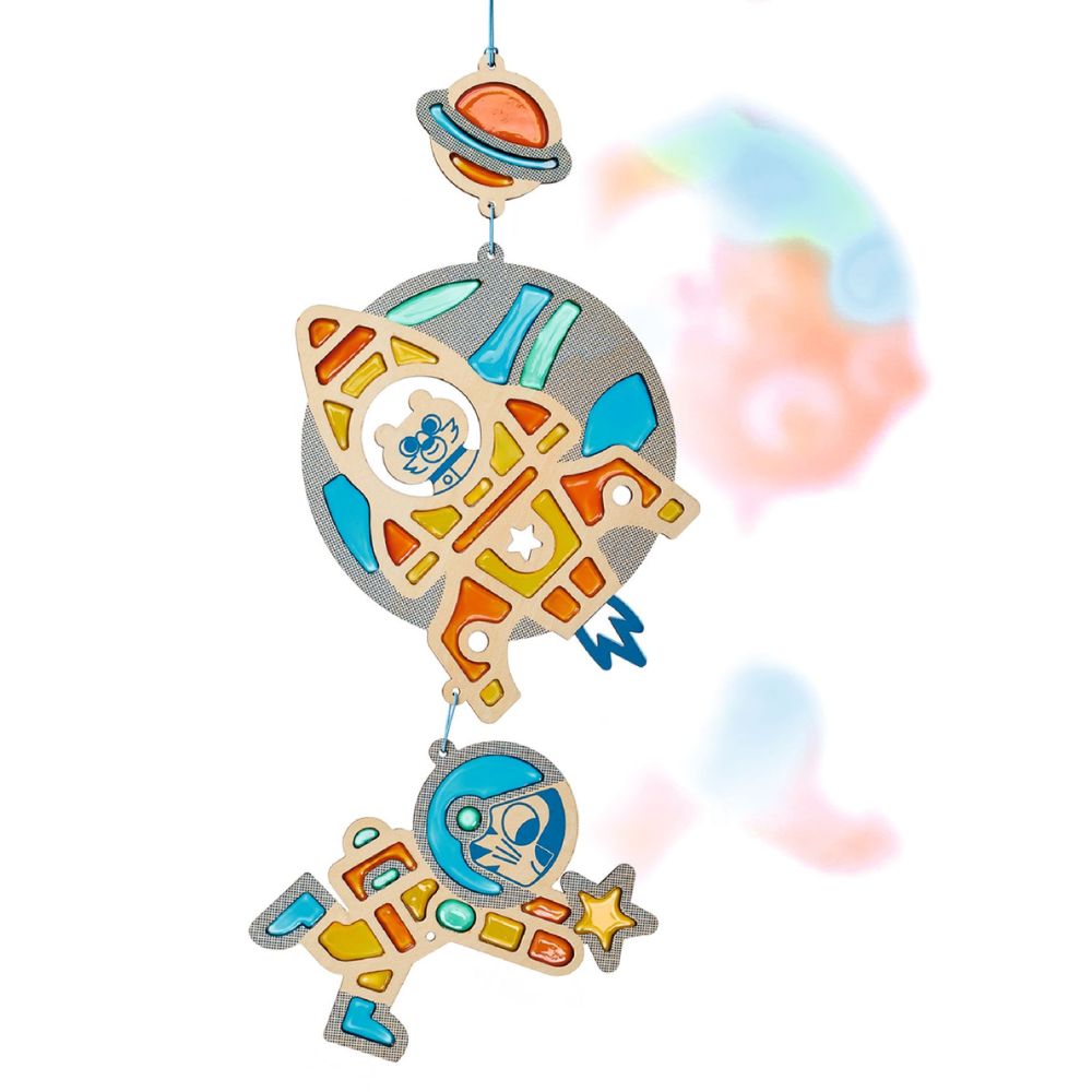 Djeco Do It Yourself - Stainglass Suncatcher - Cosmic Light DJ07989