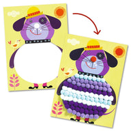 Djeco Pompom Collages - Dogs To Stroke
