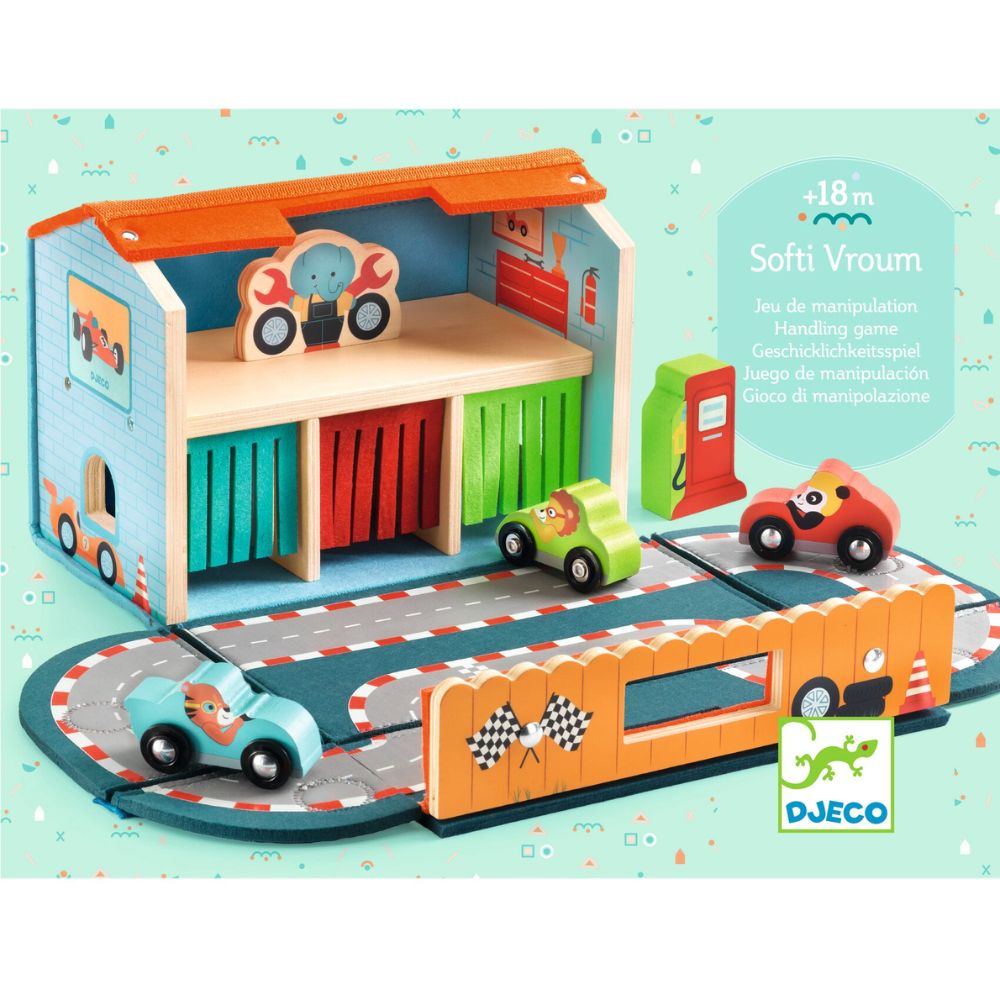 Djeco Felt and Wooden Toys - Softi Vroom DJ06449
