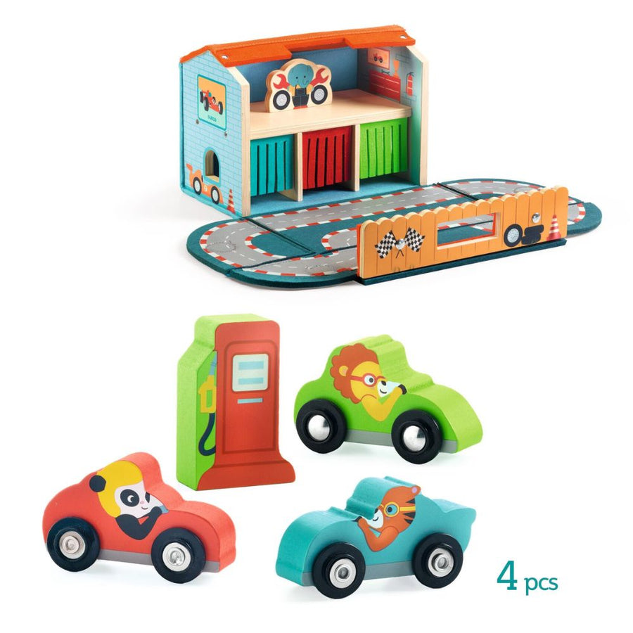 Djeco Felt and Wooden Toys - Softi Vroom DJ06449