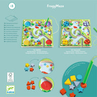 Djeco Educational Wooden Games - FrogyMaze DJ01614