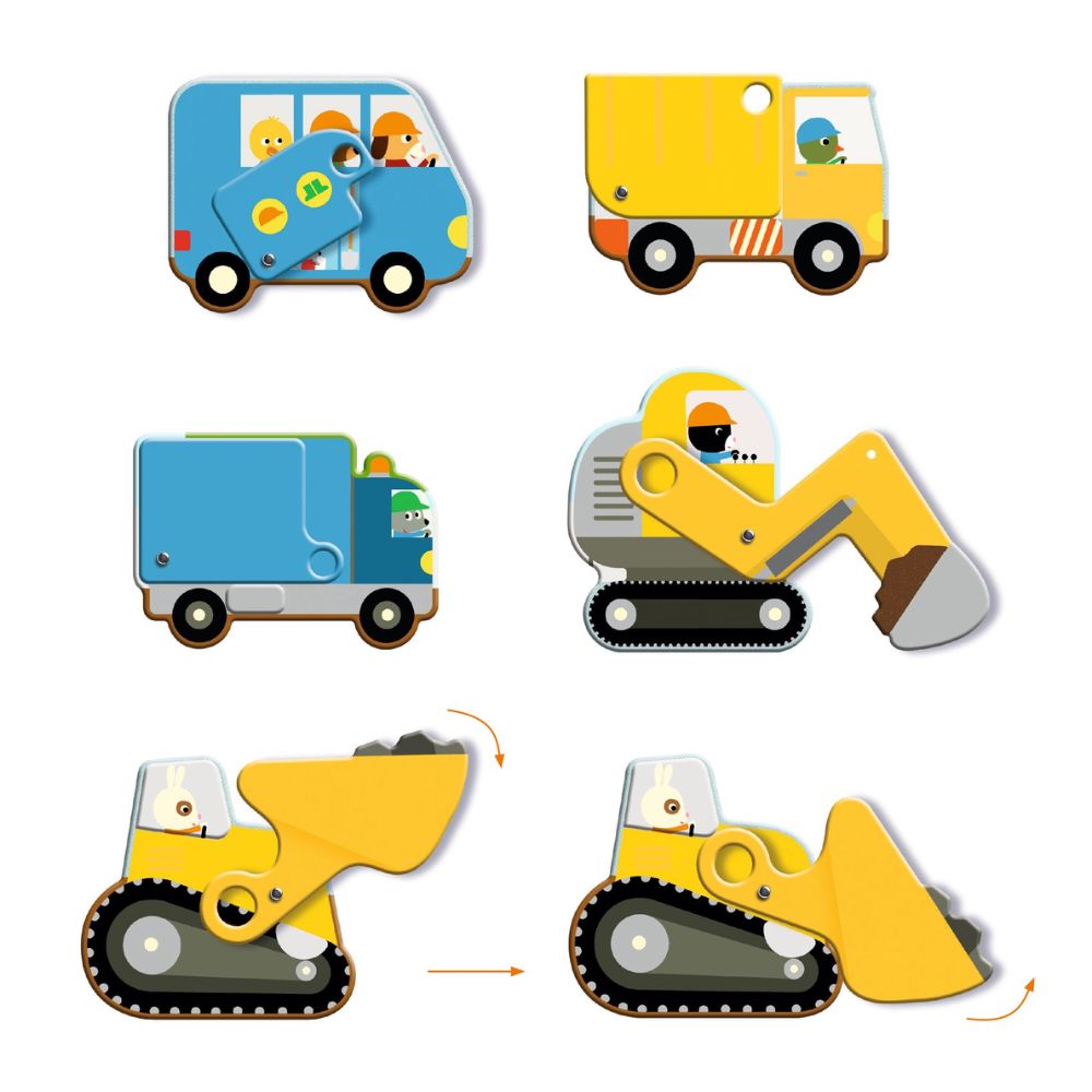 Djeco Giant Puzzles - Construction Site DJ07167