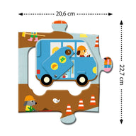 Djeco Giant Puzzles - Construction Site DJ07167
