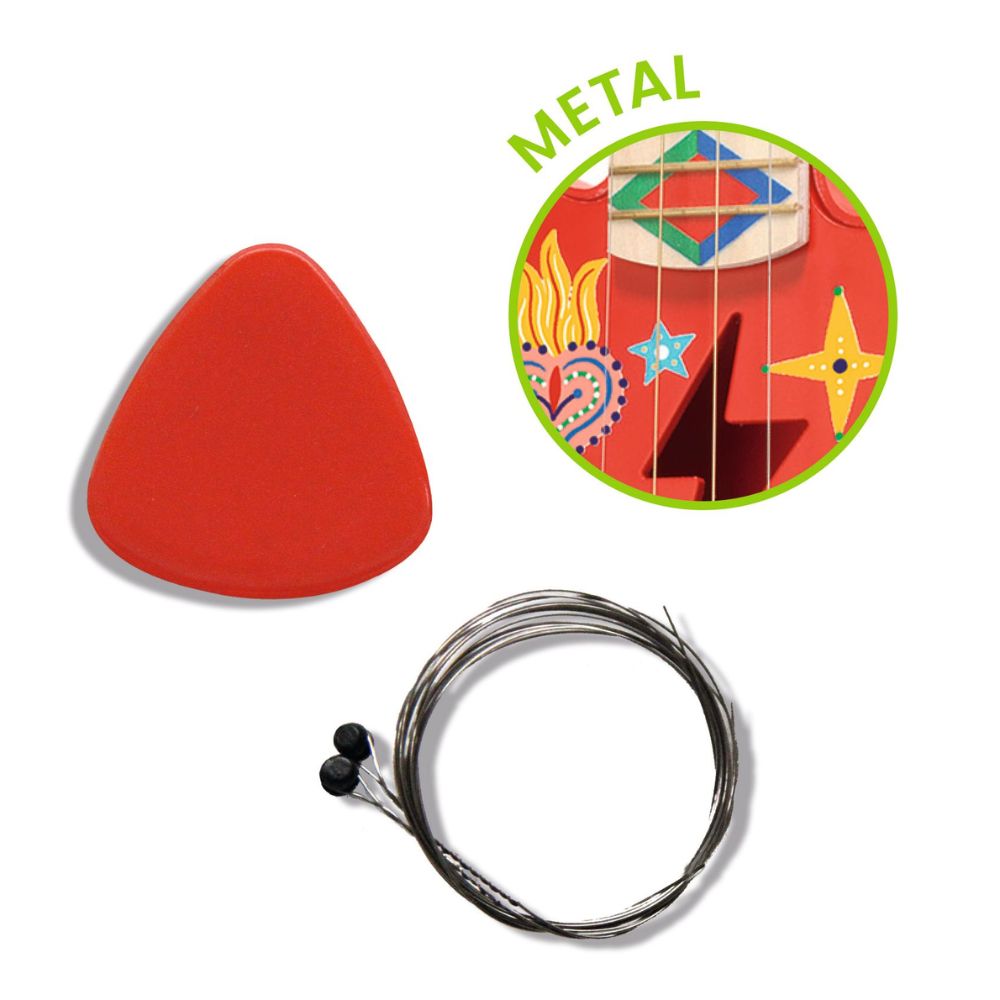 Djeco Guitar - 4 Metal Strings DJ06042