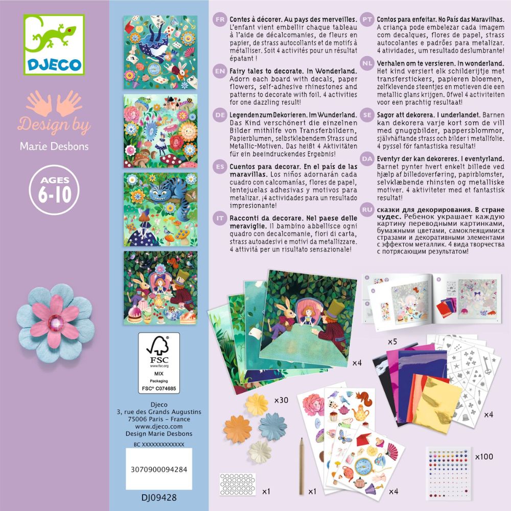 Djeco Fairy Tales To Decorate - In Wonderland