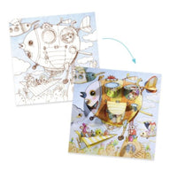 Djeco Little Doors Colouring Sheets