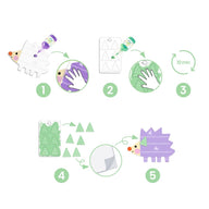 Toddler Crafts Djeco Magic Finger Painting Kit - 18 mths+