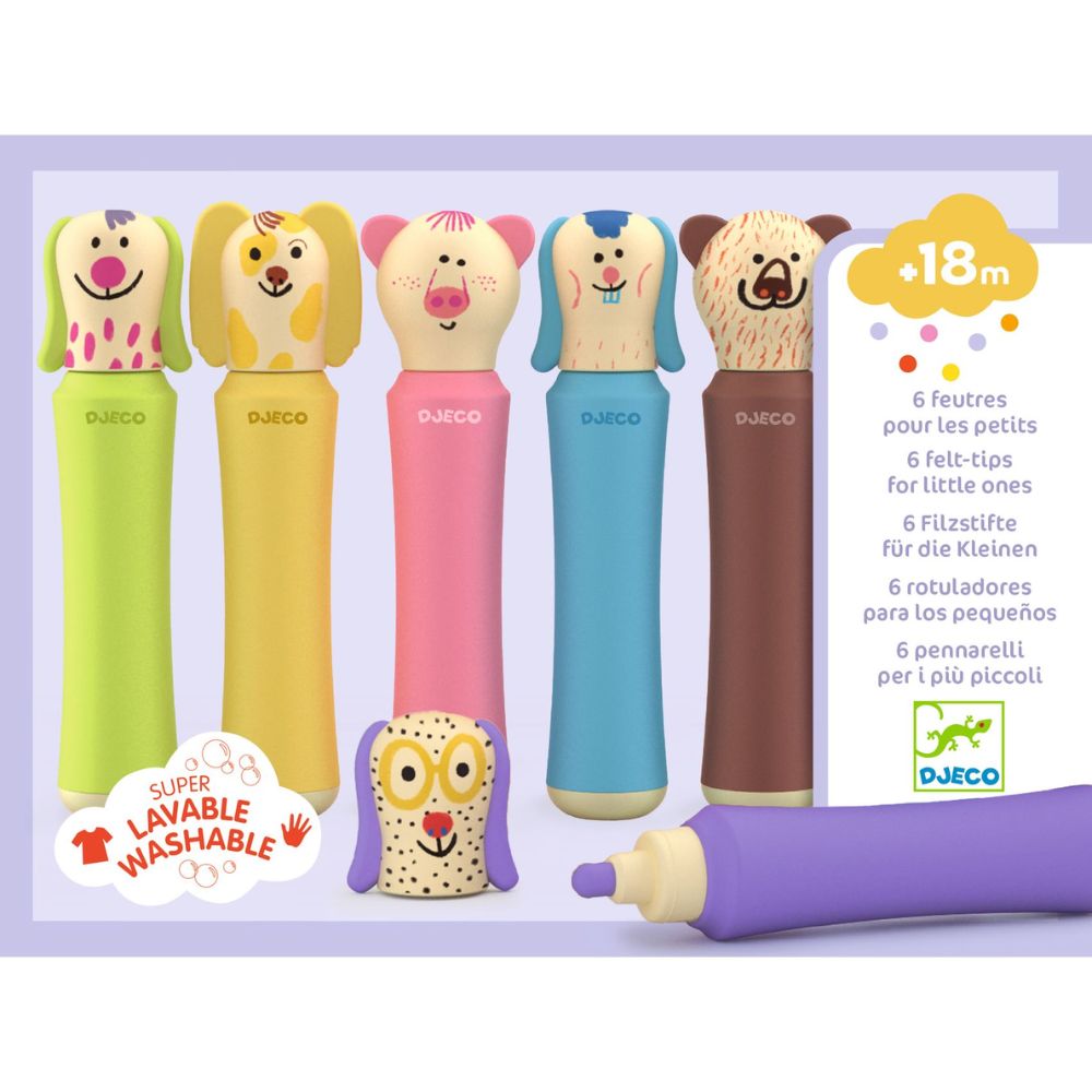 Djeco Markers - Big Pens Tiny Heads DJ09049
