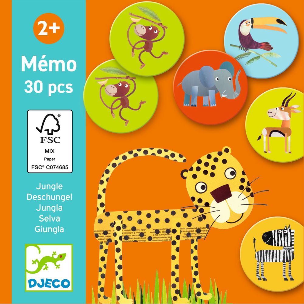 Djeco Memory Game Jungle DJ08159