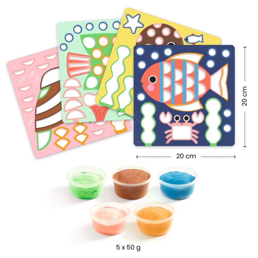 Djeco Modelling Clay Pictures - Cheeky Underwater DJ00958