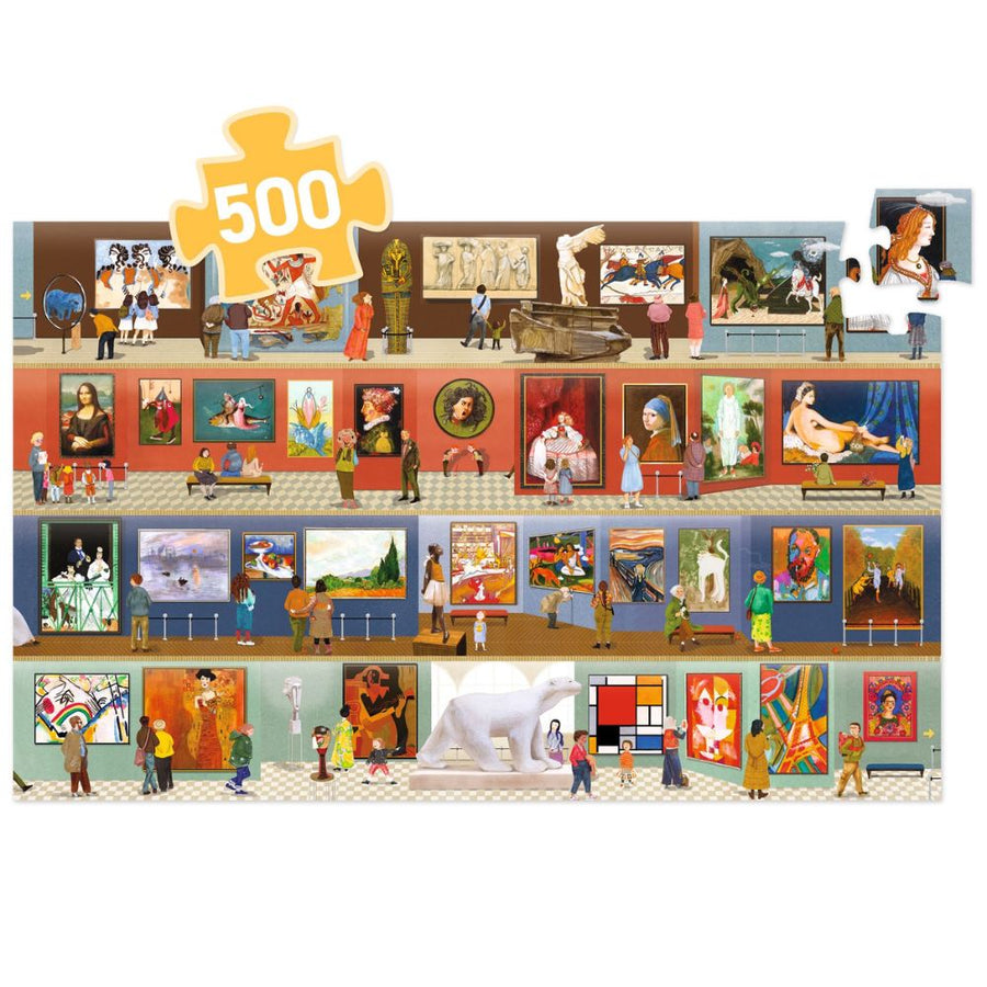 Djeco Observation Puzzles - At the Museum - 500 pcs DJ07415