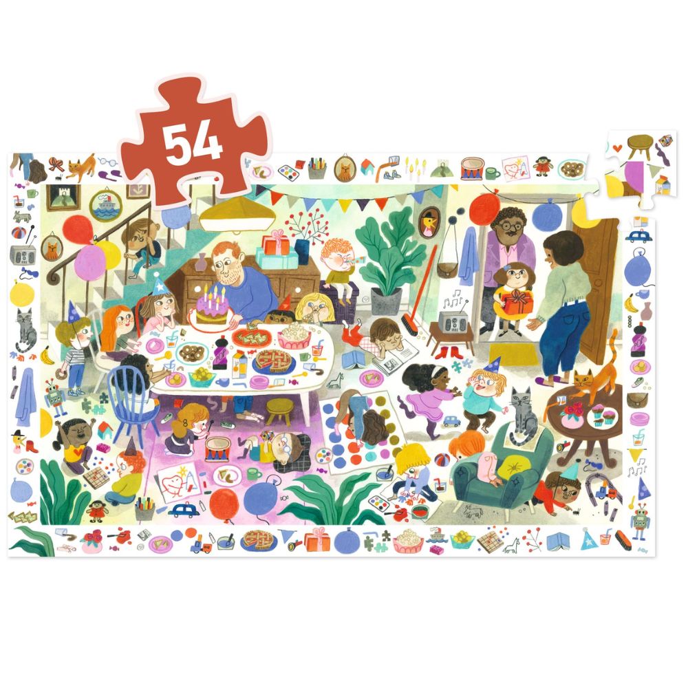 Djeco Observation Puzzle - The Birthday Party