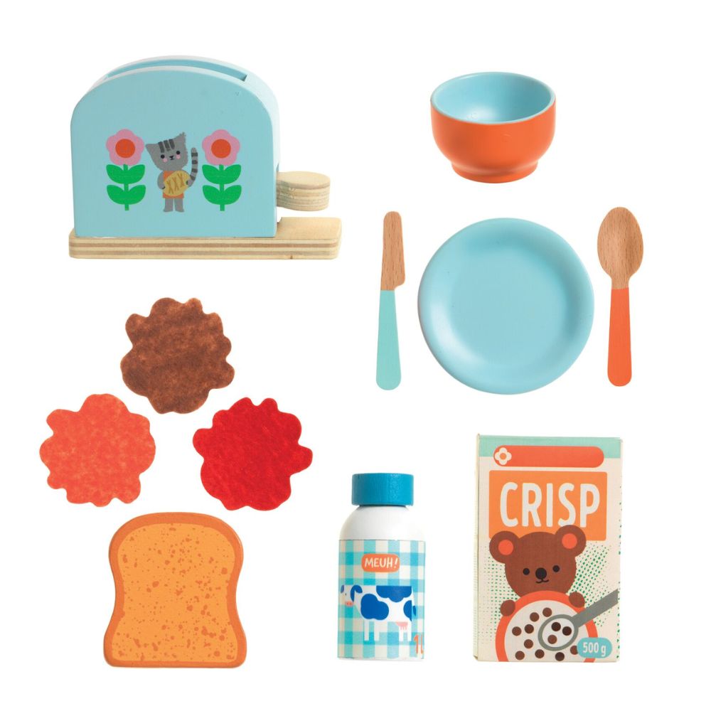 Djeco Role Play Toys - P'Ti Set - Breakfast DJ05543