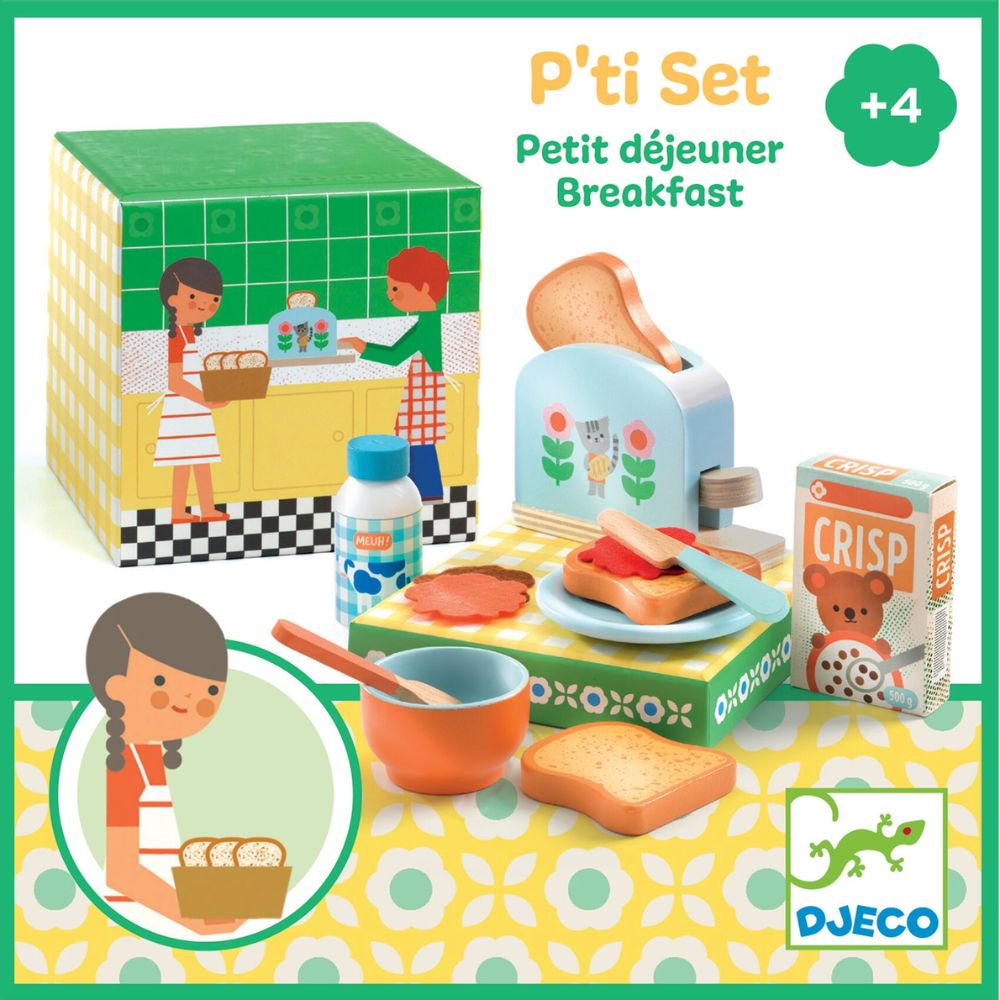 Djeco Role Play Toys - P'Ti Set - Breakfast DJ05543