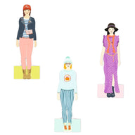 Fashion Design Toy - Djeco Paper Dolls: One Big Dressing Room