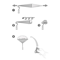Djeco Parachutistes Flying Heroes - various designs