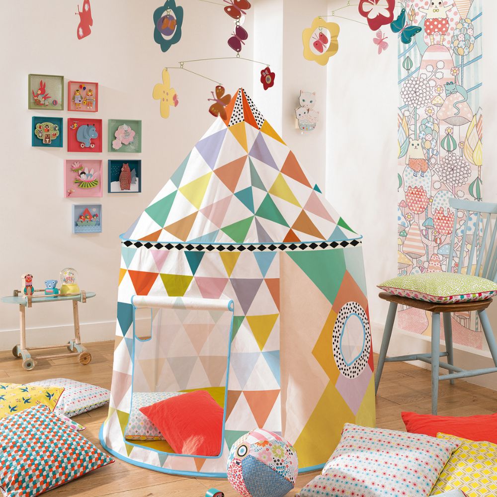 Djeco Indoor Play Tent - Cabane Multicolore - DD04490 Suitable 3 yrs+