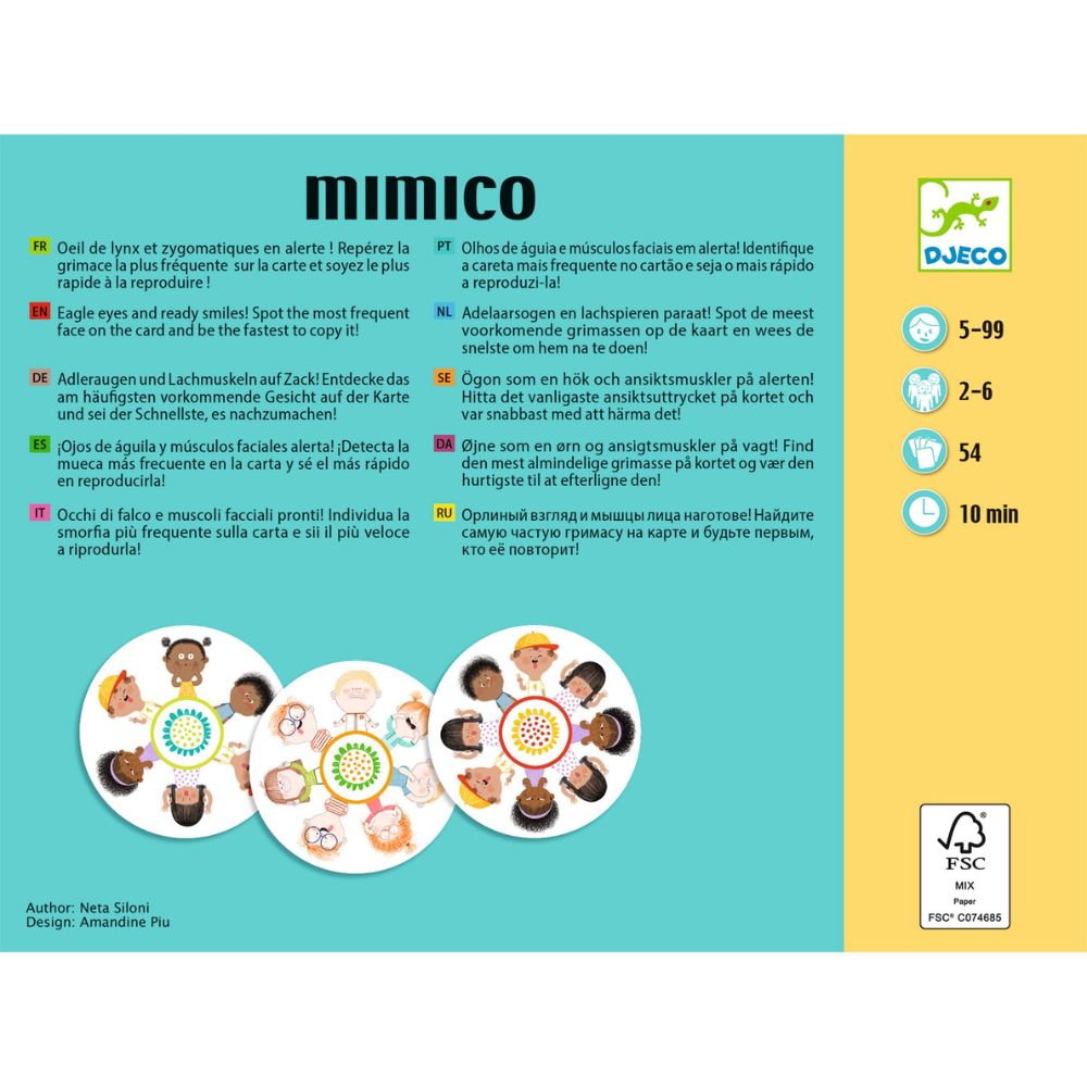 Djeco Playing Card Games - Mimico DJ05067
