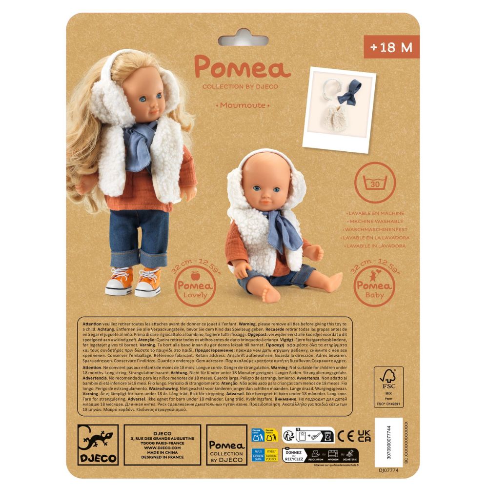 Djeco Pomea - Moumoute Winter Gilet Set