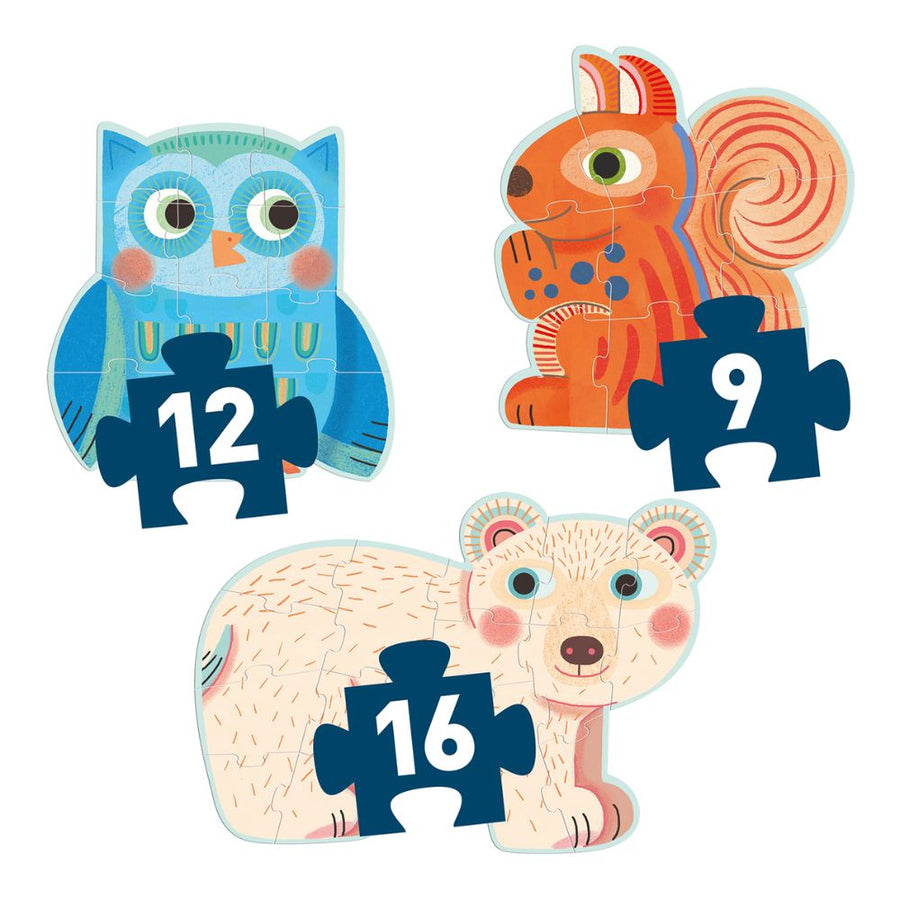 Djeco Progressive Puzzles - In The Forest DJ07143