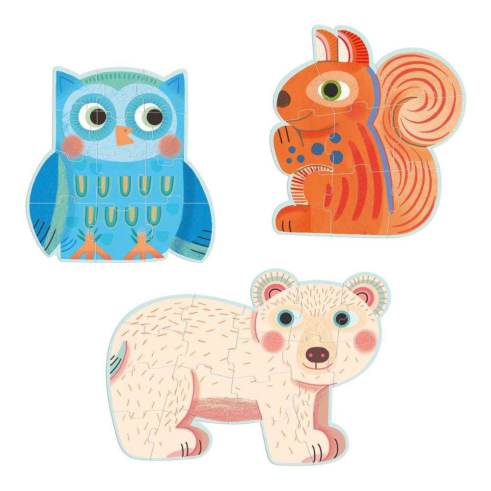 Djeco Progressive Puzzles - In The Forest DJ07143