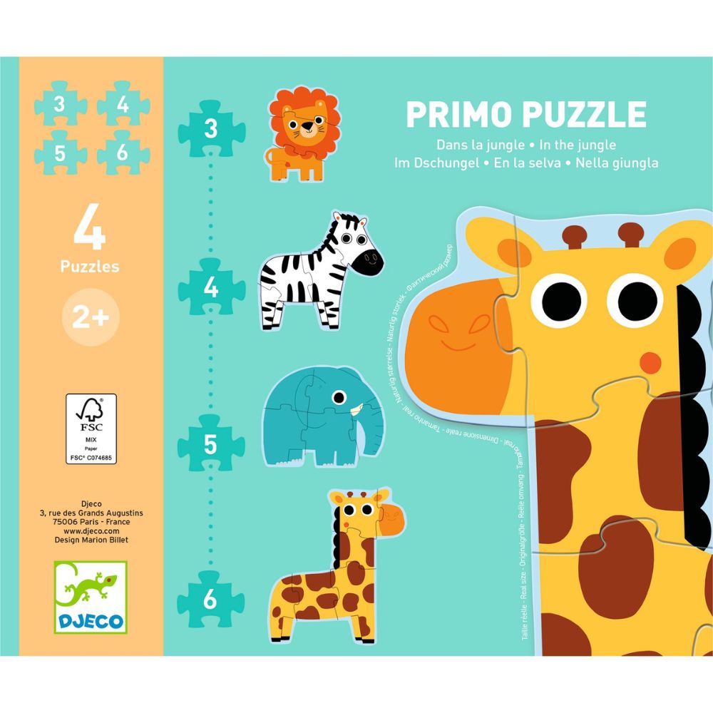 Djeco Progressive Puzzles - In The Jungle DJ07135