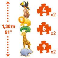 Djeco Progressive Puzzles - Marmoset and Friends DJ07114