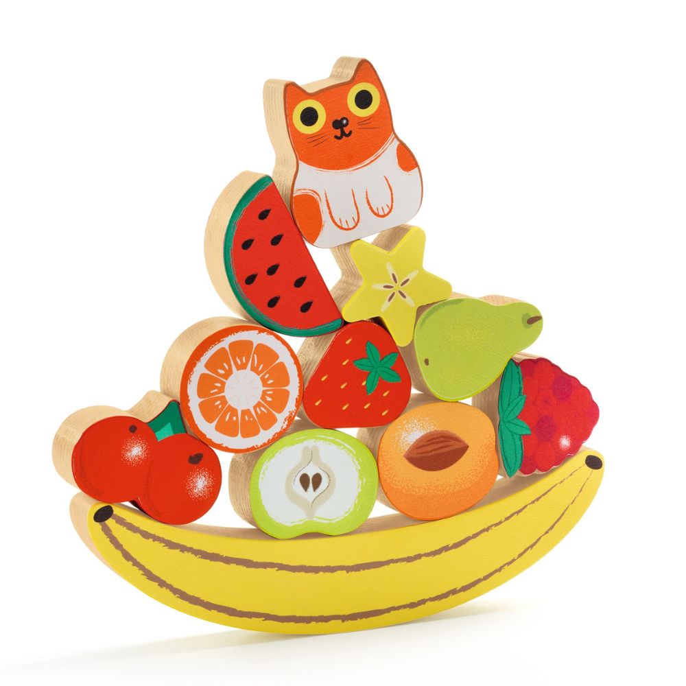Djeco Puzz &amp; Boom Happy Wooden Puzzle and Balancing Game DJ01073