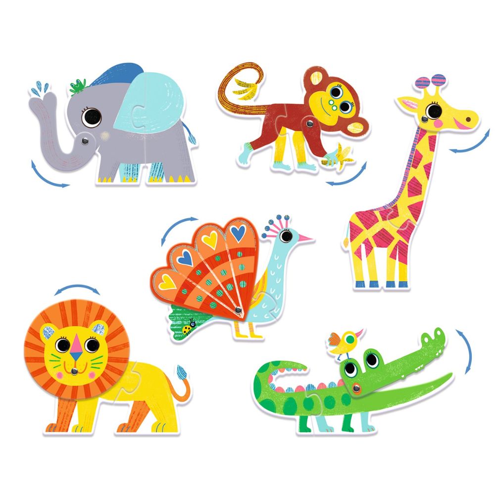 Djeco Puzzle Duo-Trio - Animals DJ08262
