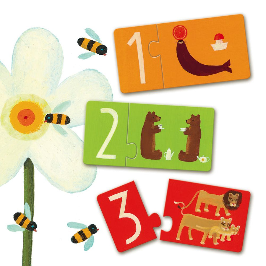 Djeco Puzzle Duo-Trio Numbers DJ08151