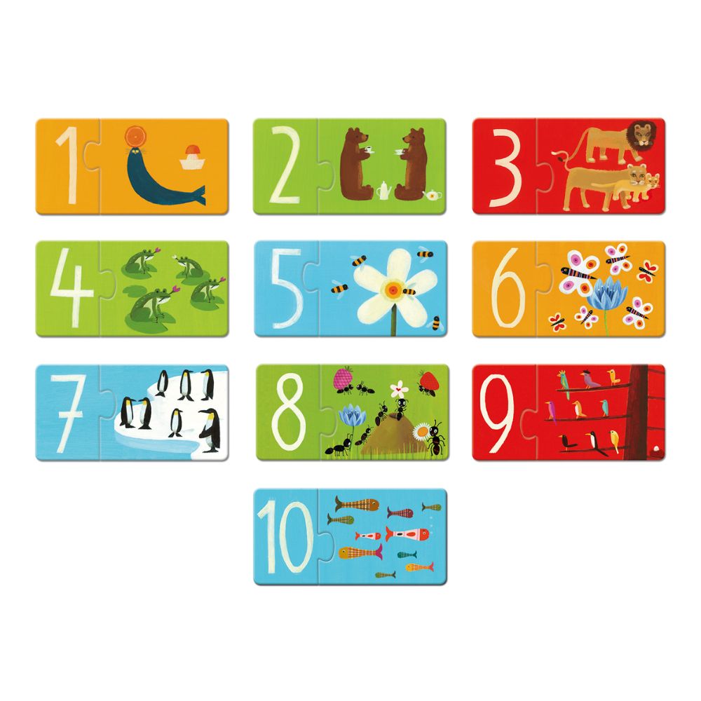 Djeco Puzzle Duo-Trio Numbers DJ08151