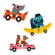 Djeco Puzzle Duo-Trio Racing Cars DJ08148