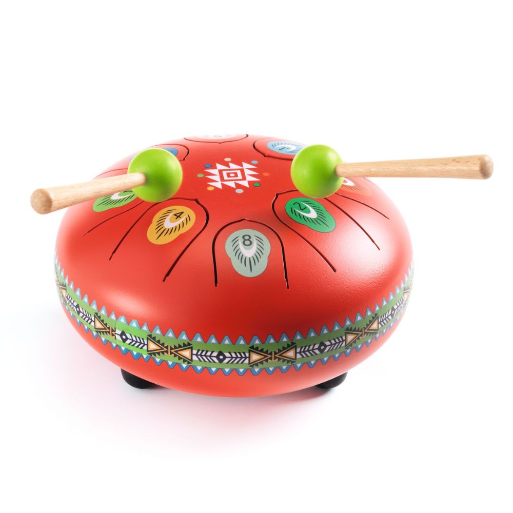 Djeco Red Tongue Drum DJ06039