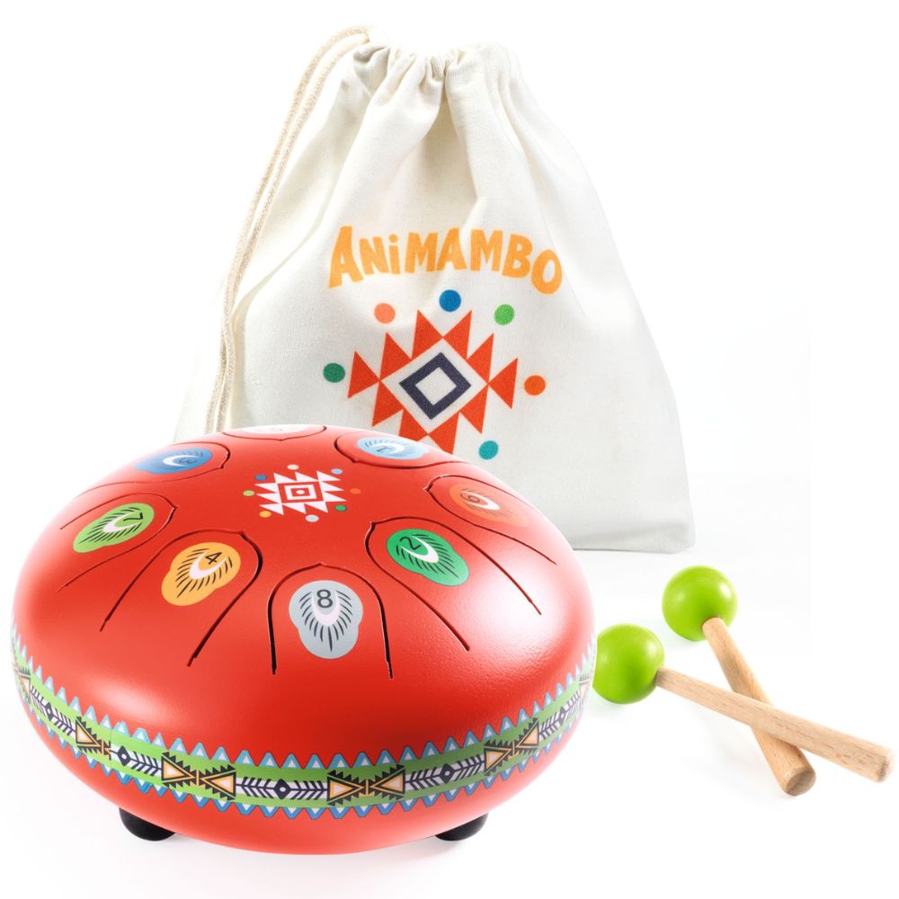 Djeco Red Tongue Drum DJ06039