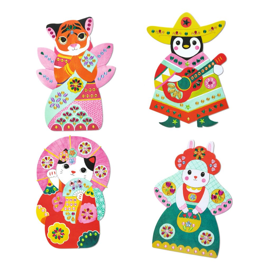 Djeco Create With Stickers - Rhinestones
