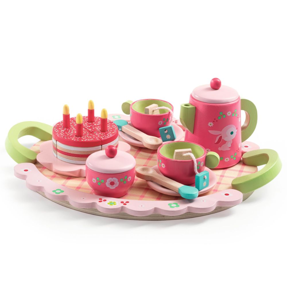 Djeco Role Play Toys - Lil Rose Tea Party DJ06639