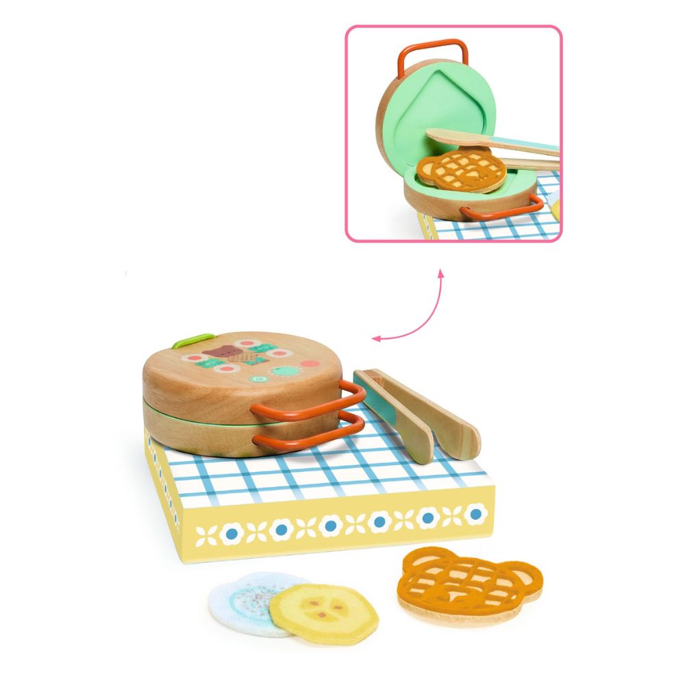 Djeco Role Play Toys - P'Ti Set - Waffle Maker DJ05544