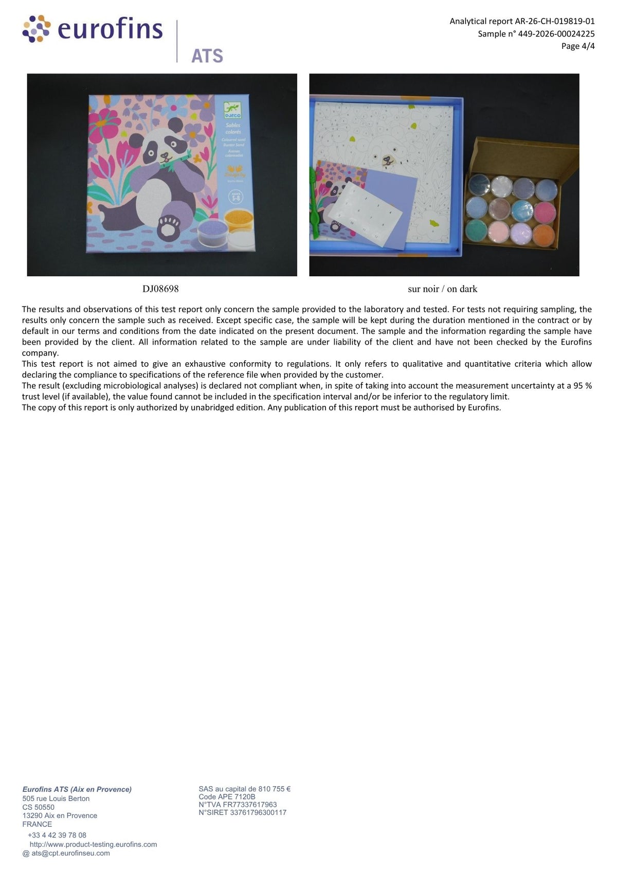 Sand Art For Kids - Peel, Sprinke Create!  Djeco Velvety Paws